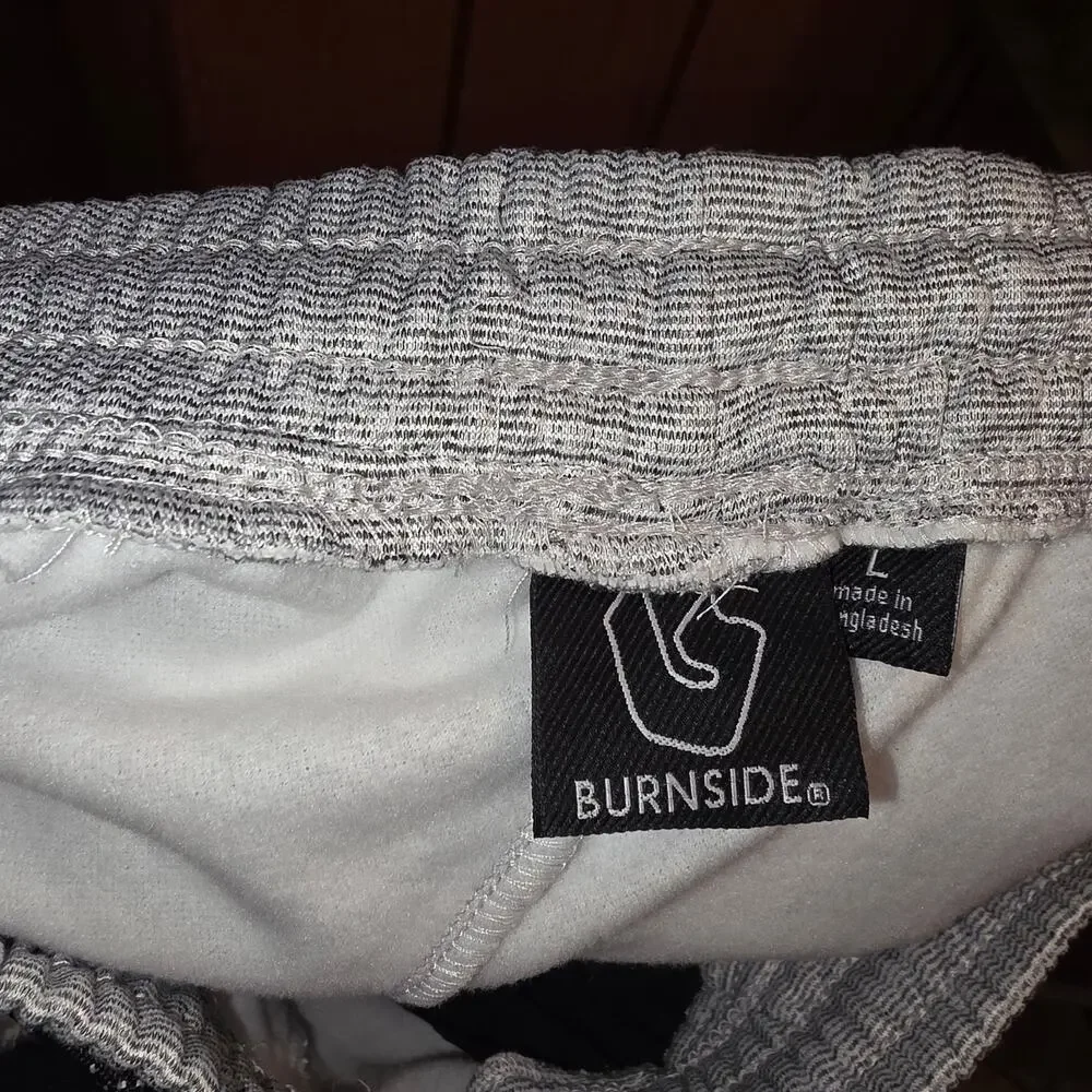 NWT Burnside tech, grey  fleece skinny leg sweatpants sz L‎